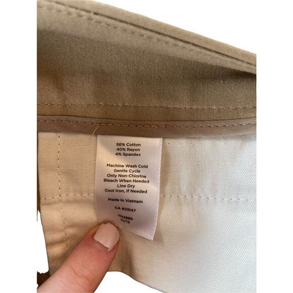 Talbots Signature Tan Trousers/Pants (Size 10) - Picture 6 of 6